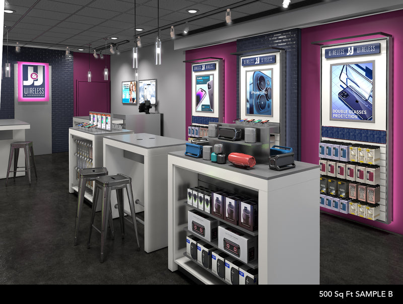 Wireless Store 500 Sq Ft Example B