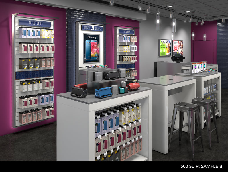 Wireless Store 500 Sq Ft Example B