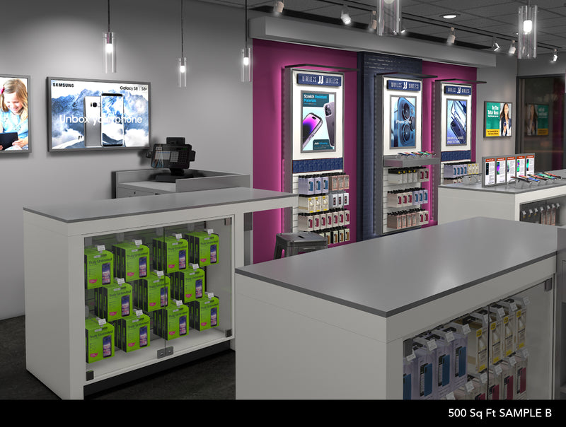 Wireless Store 500 Sq Ft Example B