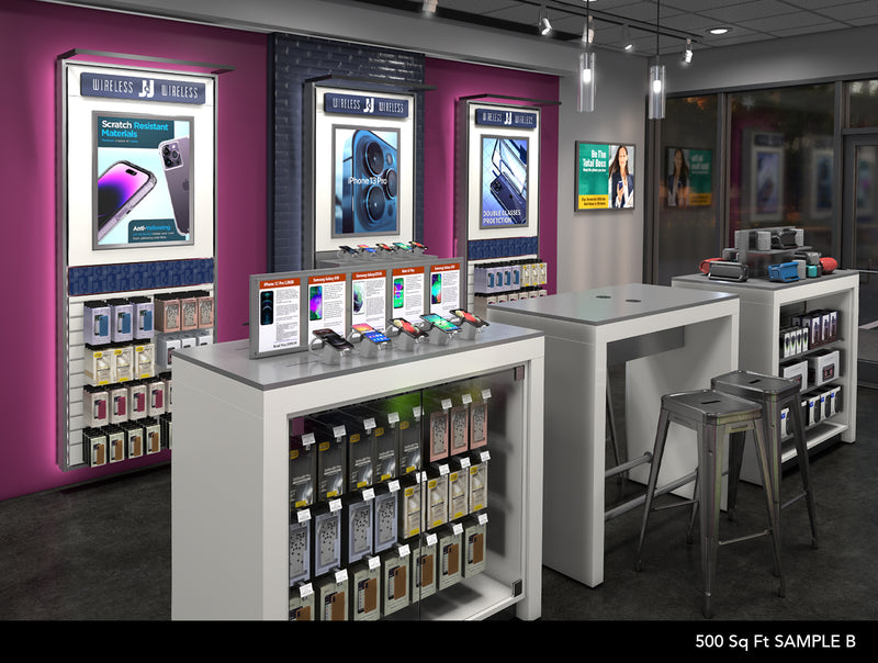 Wireless Store 500 Sq Ft Example B