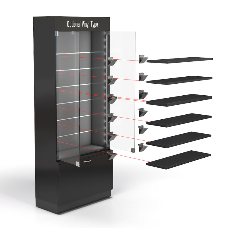 Tall Showcase - Glass Merchandiser