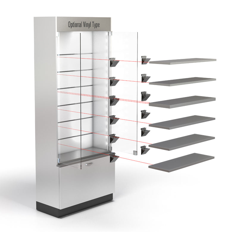 Tall Showcase - Glass Merchandiser